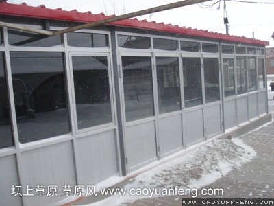 2010年農(nóng)家院新餐廳基礎(chǔ)已搭建完成