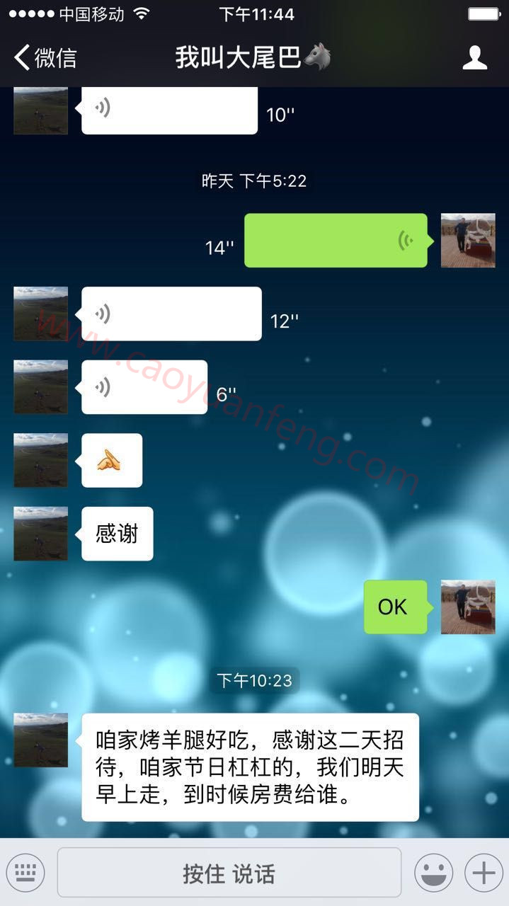 游客對壩上之行表示感謝